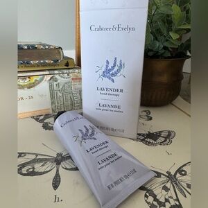 Crabtree & Evelyn Lavender Hand Crème Lotion Therapy Box New NIP 100g 3.5oz